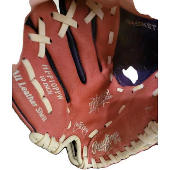 Rawlings TheGoldGlove Purple & Pink 10" HPP10PPW - Picture 6 of 8